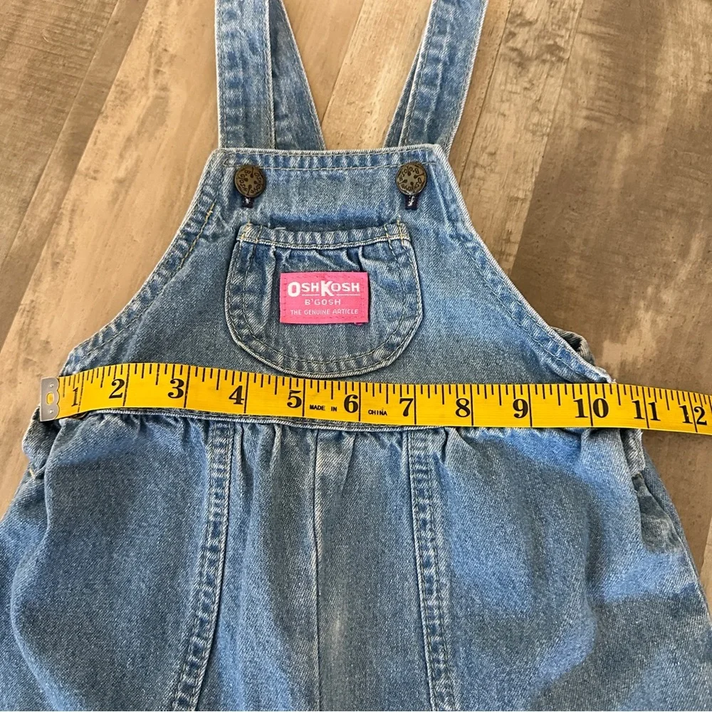 Vintage Vestback OshKosh B'gosh Classic Blue Overalls 18M